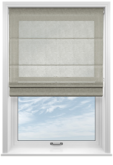 Kalahari Voile, Warm Grey - Twist&Fit Roman Blind